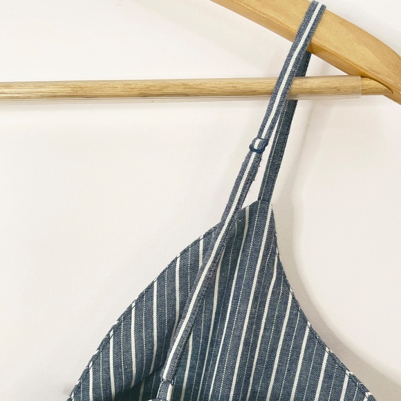 100% Cotton Striped Cut-Out Midi Dress - Picture 7 of 14